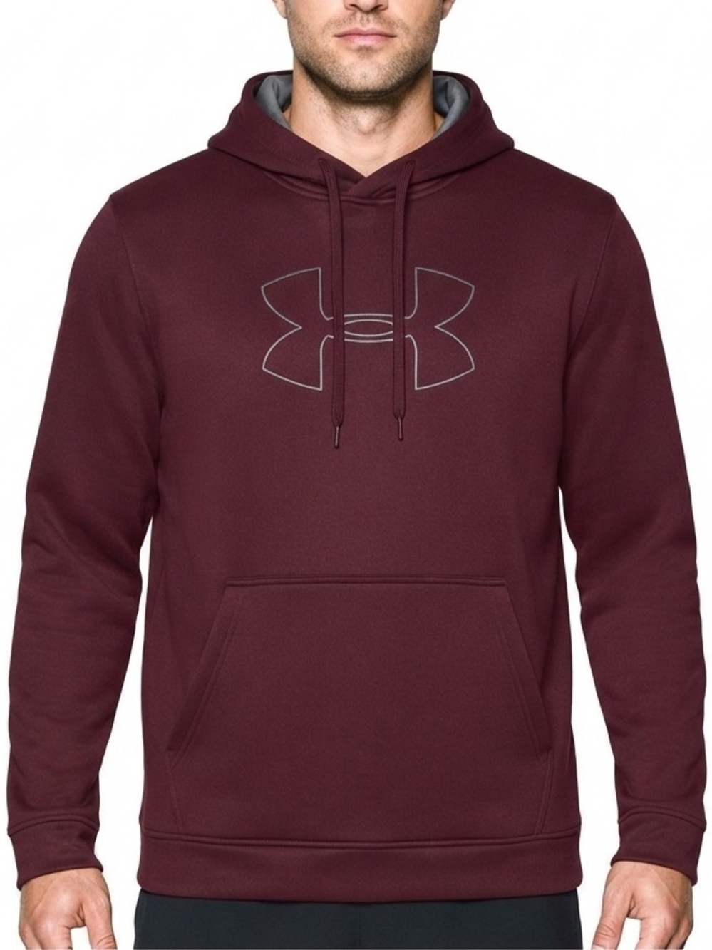 Under Armour - Men's Burgundy Pullover Hoodie